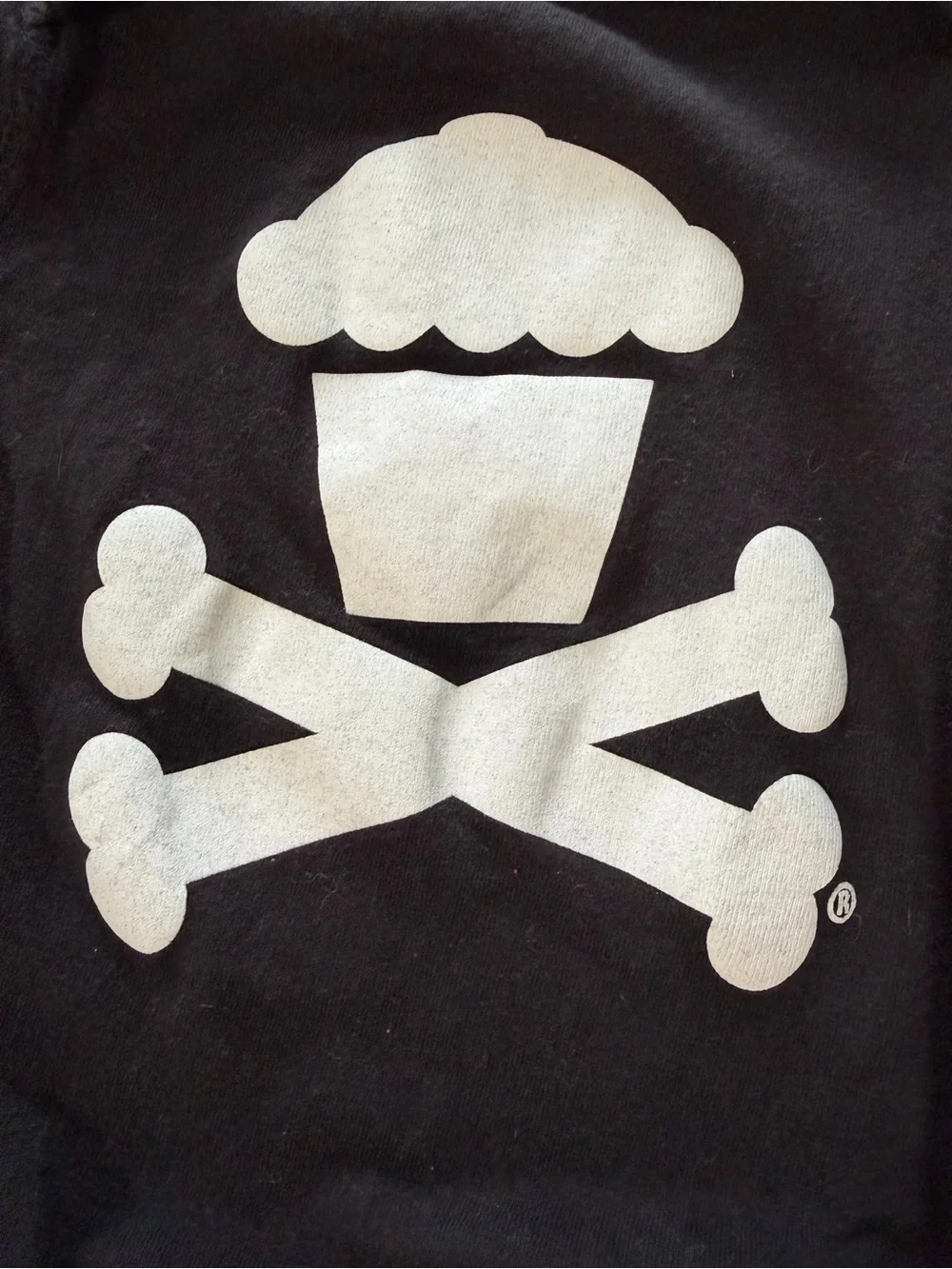 Johnny Cupcakes Black Cross Bones Bodysuit 6 months